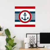 Nautisch ontwerp poster (Thuiskantoor)