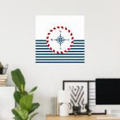 Nautisch ontwerp poster (Thuiskantoor)