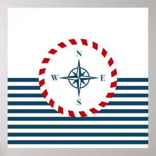 Nautisch ontwerp poster