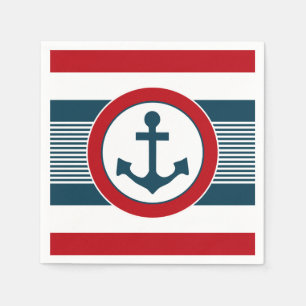 Nautisch ontwerp servet