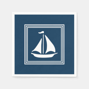 Nautisch ontwerp servet