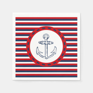 Nautisch ontwerp servet