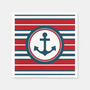 Nautisch ontwerp servetten