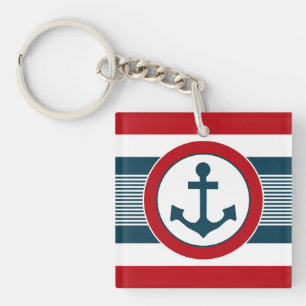 Nautisch ontwerp sleutelhanger