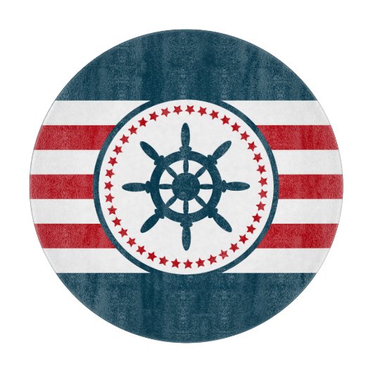 Nautisch ontwerp snijplank (Voorkant)