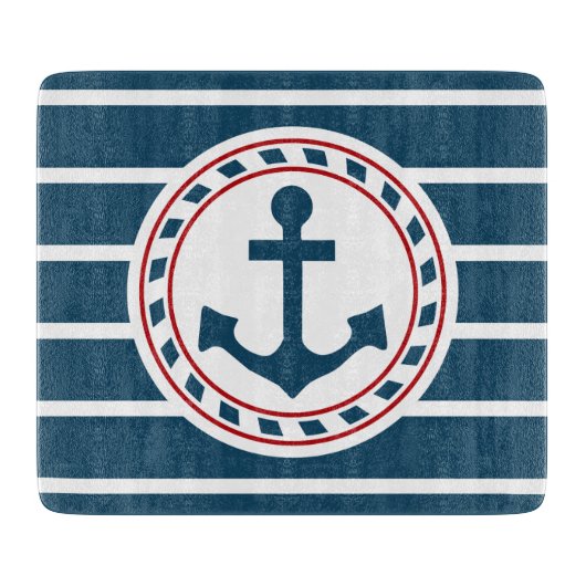 Nautisch ontwerp snijplank (Voorkant)