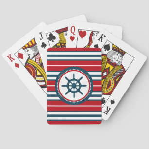 Nautisch ontwerp speelkaarten