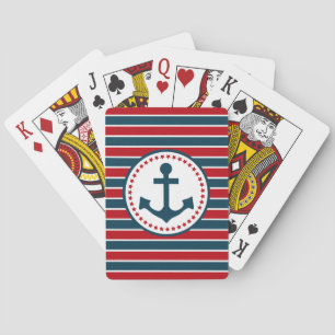 Nautisch ontwerp speelkaarten