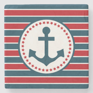 Nautisch ontwerp stenen onderzetter