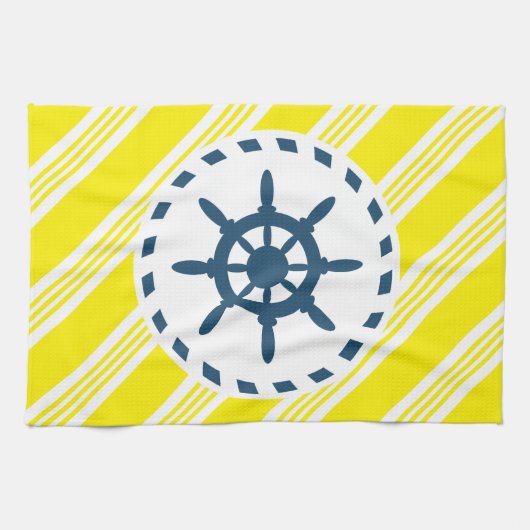 Nautisch ontwerp theedoek (Horizontaal)