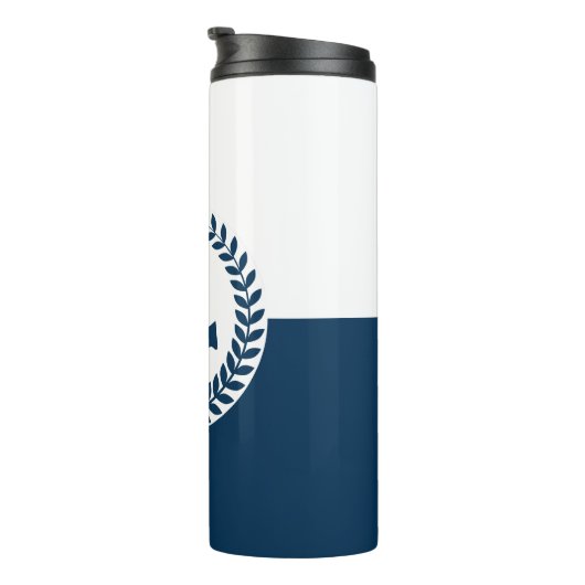 Nautisch ontwerp thermosbeker (Geroteerd rechts)