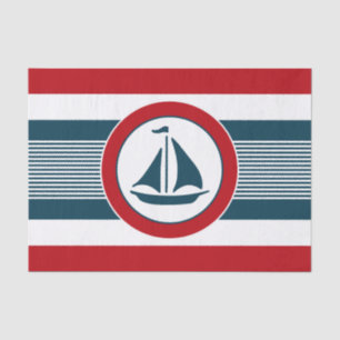 Nautisch ontwerp tissuepapier