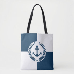 Nautisch ontwerp tote bag