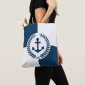 Nautisch ontwerp tote bag (Dichtbij)