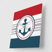 Nautisch ontwerp vierkante klok (Hoek)