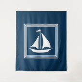 Nautisch ontwerp wandkleed (Voorkant)