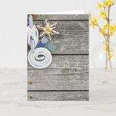 Nautisch Ornament op de Pier Kaart (Gele Bloem)