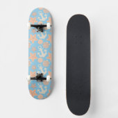 Nautisch pasteel skateboard (Voorkant)