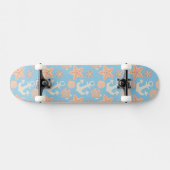 Nautisch pasteel skateboard (Horizontaal)