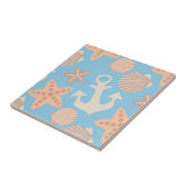 Nautisch pasteel tegeltje (Zijkant)