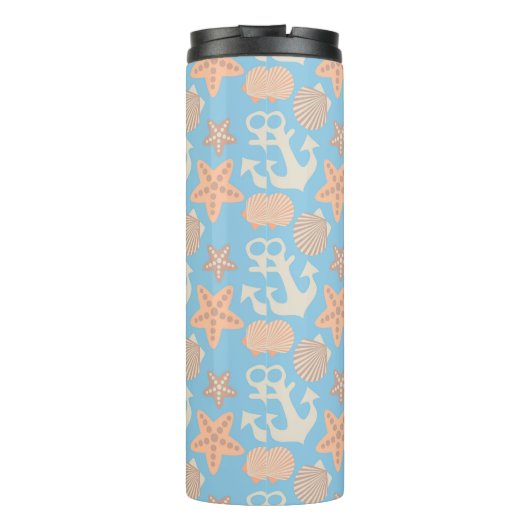 Nautisch pasteel thermosbeker (Achterkant)