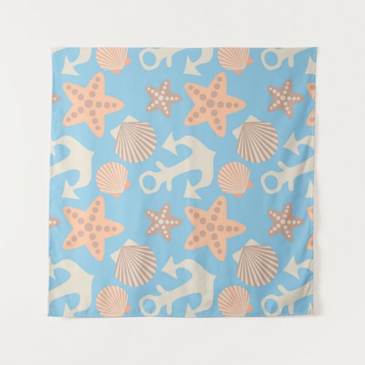 Nautisch pasteel wandkleed (Voorkant)