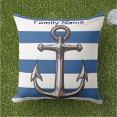 Nautisch patroon buitenkussen (Gras)