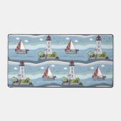 Nautisch patroon bureaumat (Voorkant)