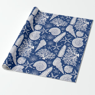 Nautisch patroon cadeaupapier