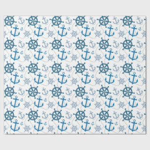 Nautisch patroon cadeaupapier