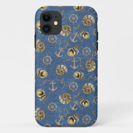 nautisch patroon iPhone 11 hoesje