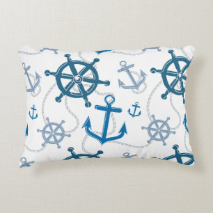 Nautisch patroon decoratief kussen