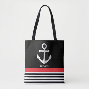 Nautisch patroon draagtas