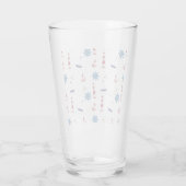 Nautisch patroon glas (Achterkant)