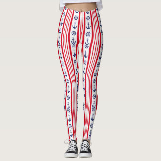 Nautisch patroon leggings