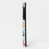 Nautisch patroon met ankers Case-Mate iPhone case (Achterkant/links)
