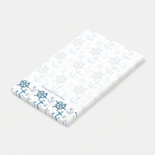 Nautisch patroon post-it® notes (Schuin)