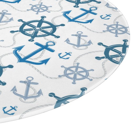 Nautisch patroon snijplank (Hoek)