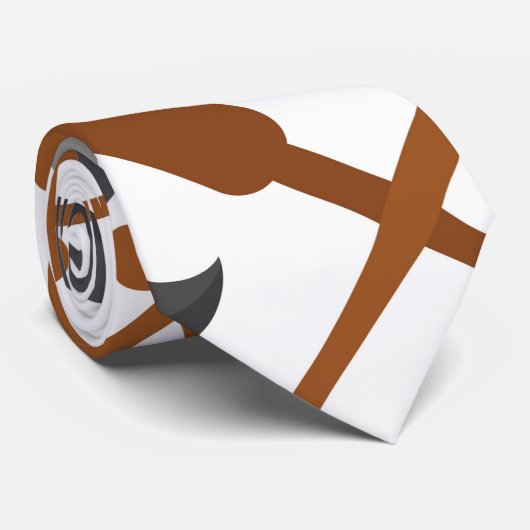 Nautisch patroon stropdas (Opgerold)