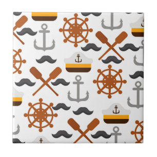 Nautisch patroon tegeltje