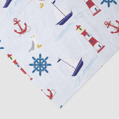 Nautisch patroon tissuepapier (Detail)