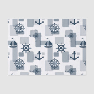 Nautisch patroon tissuepapier