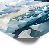 Nautisch Polar Beer Kwekerij Print – Waterverf Kin (Hoek)