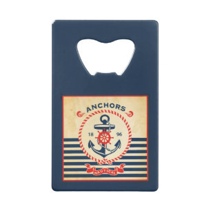 Nautisch Poster Kredietkaart Flessenopener