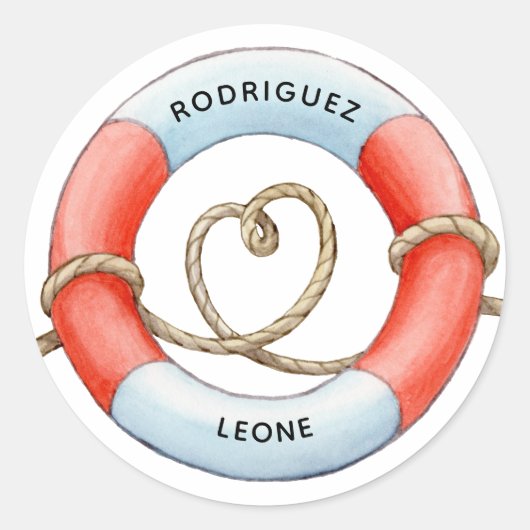 Nautisch Ronde Sticker (Voorkant)