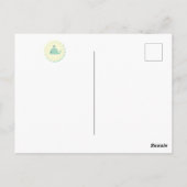 Nautisch rood, wit en blauw Baby shower Briefkaart (Achterkant)