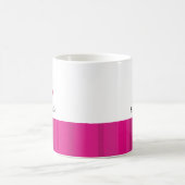 Nautisch roze bootanker koffiemok (Center)