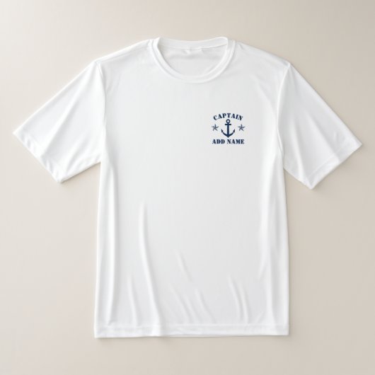 Nautisch scheepsanker t shirt voor kapitein boot (Laagn)