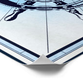  nautisch scheepswiel poster (Hoek)