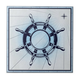  nautisch scheepswiel tegeltje